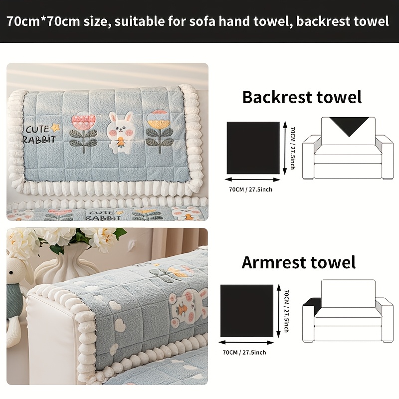 Bohemian Velvet Sofa Cover - Thick, Non-Slip Plush Protector with Floral & Geometric Patterns, Perfect for Living Room, Bedroom or Office Decor, 1pc - Image 20