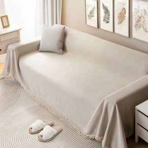 Extra-Large Sofa Cover Measuring 134 by 102 Inches, Designed to Be Pet-Friendly, Washable, And Made from Durable, Breathable Fabric. This Modern Protector Is Scratch-Proof And Easy to Clean, Making It a Budget-Friendly Option for Your Living Room