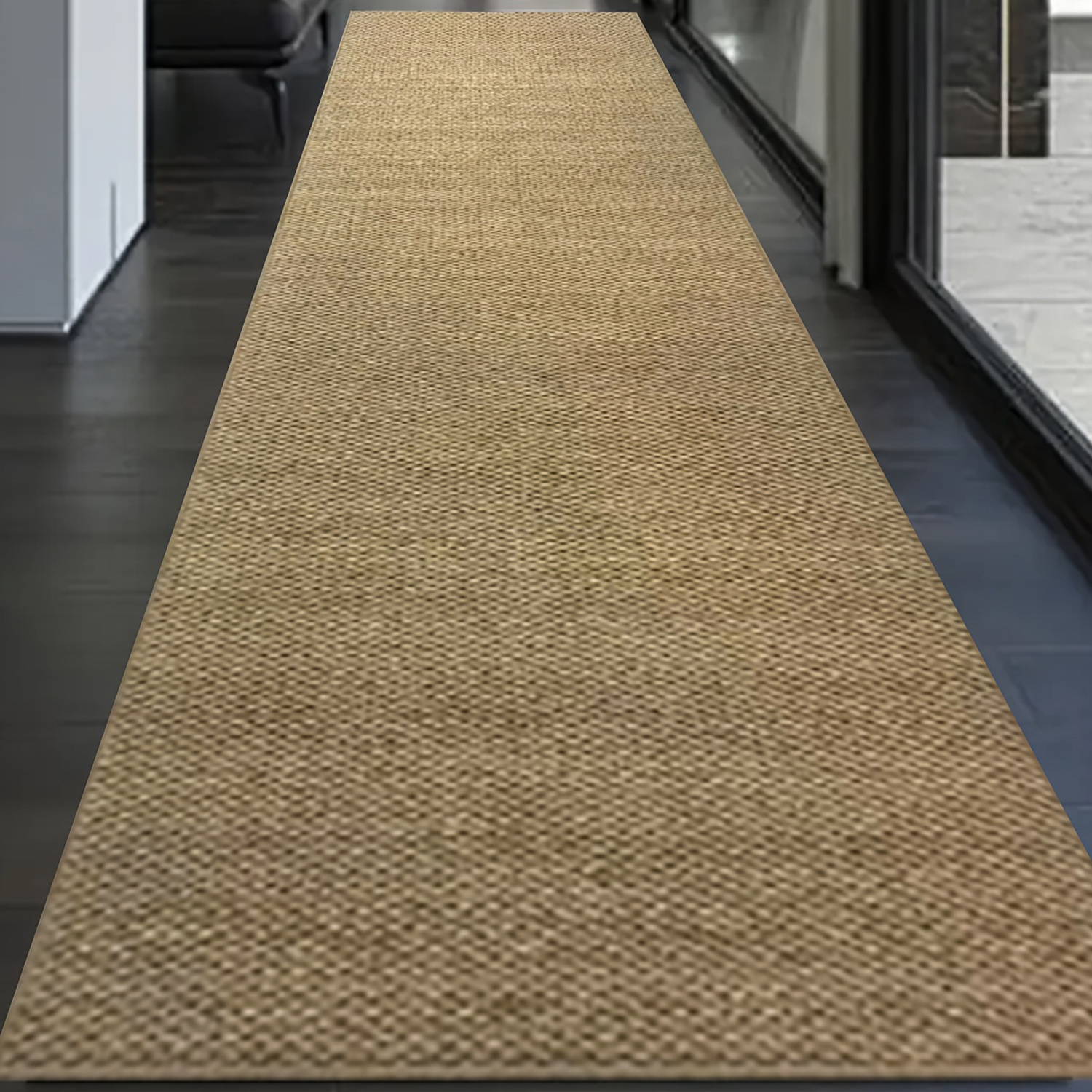 1pc, Pineapple Ring Woven Rug, Solid Color Long Strip Rug, Pineapple Ring Sisal-like Long Strip Rug, Nordic Style Washable Sisal Doormat, RV Indoor Mat, Tent Mat, Hallway Floor Mat, Camping Mat, Suitable for Outdoor Camping, Hiking, Road Trips - Image 9