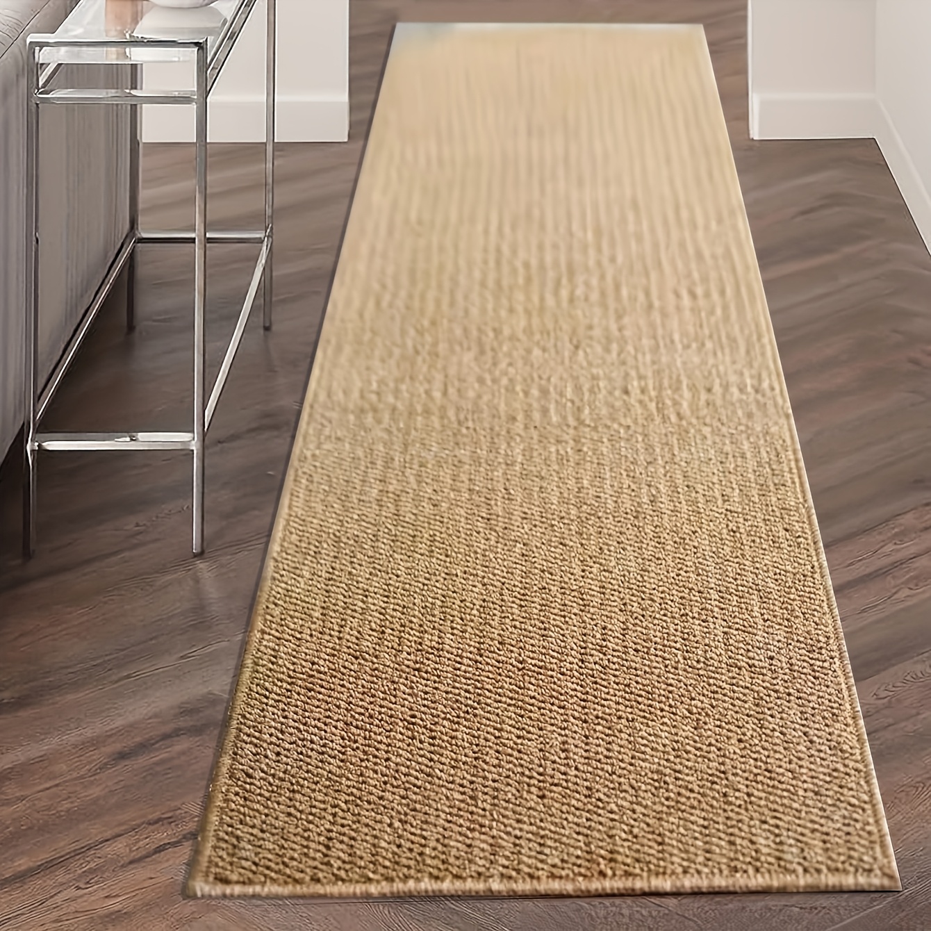 1pc, Pineapple Ring Woven Rug, Solid Color Long Strip Rug, Pineapple Ring Sisal-like Long Strip Rug, Nordic Style Washable Sisal Doormat, RV Indoor Mat, Tent Mat, Hallway Floor Mat, Camping Mat, Suitable for Outdoor Camping, Hiking, Road Trips - Image 6