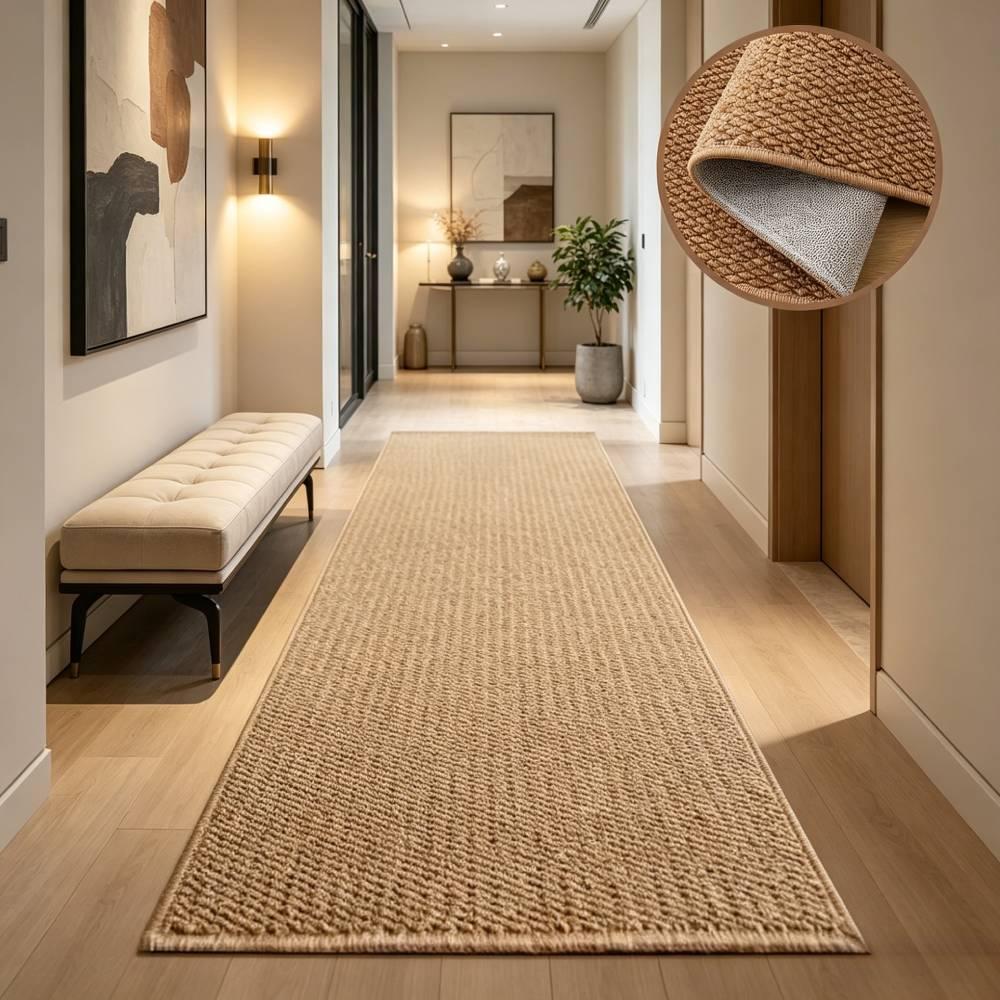 1pc, Pineapple Ring Woven Rug, Solid Color Long Strip Rug, Pineapple Ring Sisal-like Long Strip Rug, Nordic Style Washable Sisal Doormat, RV Indoor Mat, Tent Mat, Hallway Floor Mat, Camping Mat, Suitable for Outdoor Camping, Hiking, Road Trips - Image 12