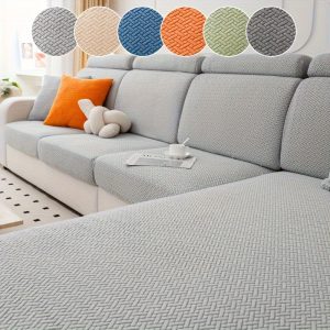 Non-Slip Polar Fleece Sofa Cover - Pet-Friendly, Machine Washable Couch Protector for All Seasons, Modern Design