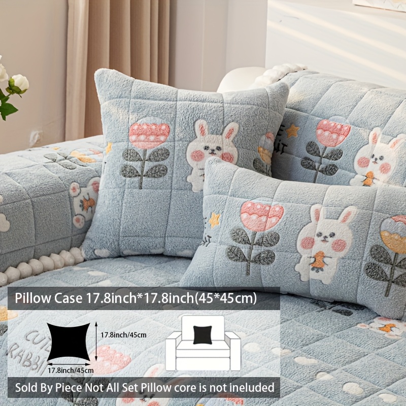 Bohemian Velvet Sofa Cover - Thick, Non-Slip Plush Protector with Floral & Geometric Patterns, Perfect for Living Room, Bedroom or Office Decor, 1pc - Image 21